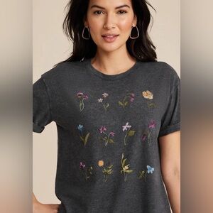 Maurices stacked floral graphic tee
